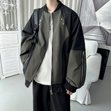 百搭撞色拼接棒球服美式复古夹克JK618-P80，男装夹克，星座1017