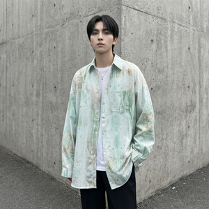 现货男潮ins小众设计感的情侣装衬衣  FC12-P48图片