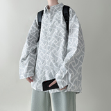 现货浮雕痞帅长袖衬衣FN01-P55，男装衬衫，星座1017