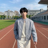 现货2026飞行夹克外套春秋薄款痞帅街头潮牌立领上衣DK568-P118，男装夹克，星座1017