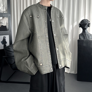 现货 2026飞行夹克外套春秋薄款痞帅街头潮牌立领上衣 DK568-P118，男装夹克，星座1017