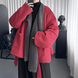 风秋冬加绒加厚交领汉服外套古风道袍棉衣Y8117-P128，男装棉衣，星座1017