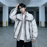 现货2026春季工装休闲夹克高级感牛仔外套JK11-P100，男装工装外套，星座1017