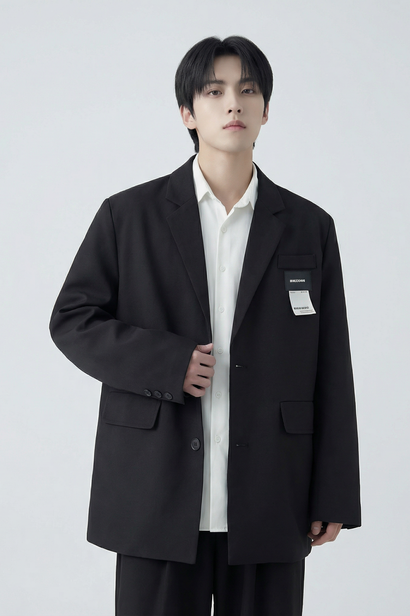 现货休闲西服男春秋宽松大码潮高级感痞帅外套西装JK342-P98,男装西服套装,星座1017