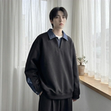 现货春季新款翻领高级感衬衫领上衣长袖卫衣男装潮WY212-P68，男装衬衫，星座1017