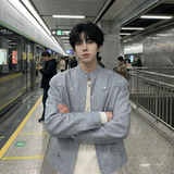 现货2026飞行夹克外套春秋薄款痞帅街头潮牌立领上衣DK568-P118，男装夹克，星座1017