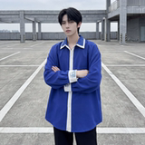 现货潮衬衫小众刺绣长袖衬衣新中式情侣外套DY877-P68，男装衬衫，星座1017