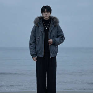 现货 冬季座山雕加绒加厚外套重磅帆布水洗棉服夹克 M3957-P148，男装夹克，星座1017