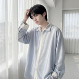 现货潮衬衫小众刺绣长袖衬衣新中式情侣外套DY877-P68，男装衬衫，星座1017