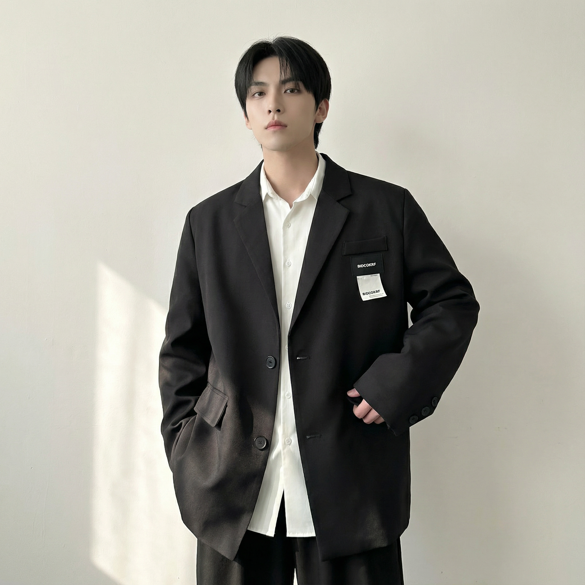 现货休闲西服男春秋宽松大码潮高级感痞帅外套西装 JK342-P98,男装,休闲西服,淘宝优惠券,粉丝福利购,淘宝优惠卷