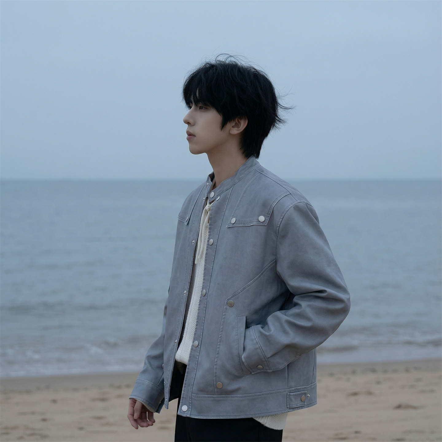 现货2026飞行夹克外套春秋薄款痞帅街头潮牌立领上衣DK568-P118，男装夹克，星座1017