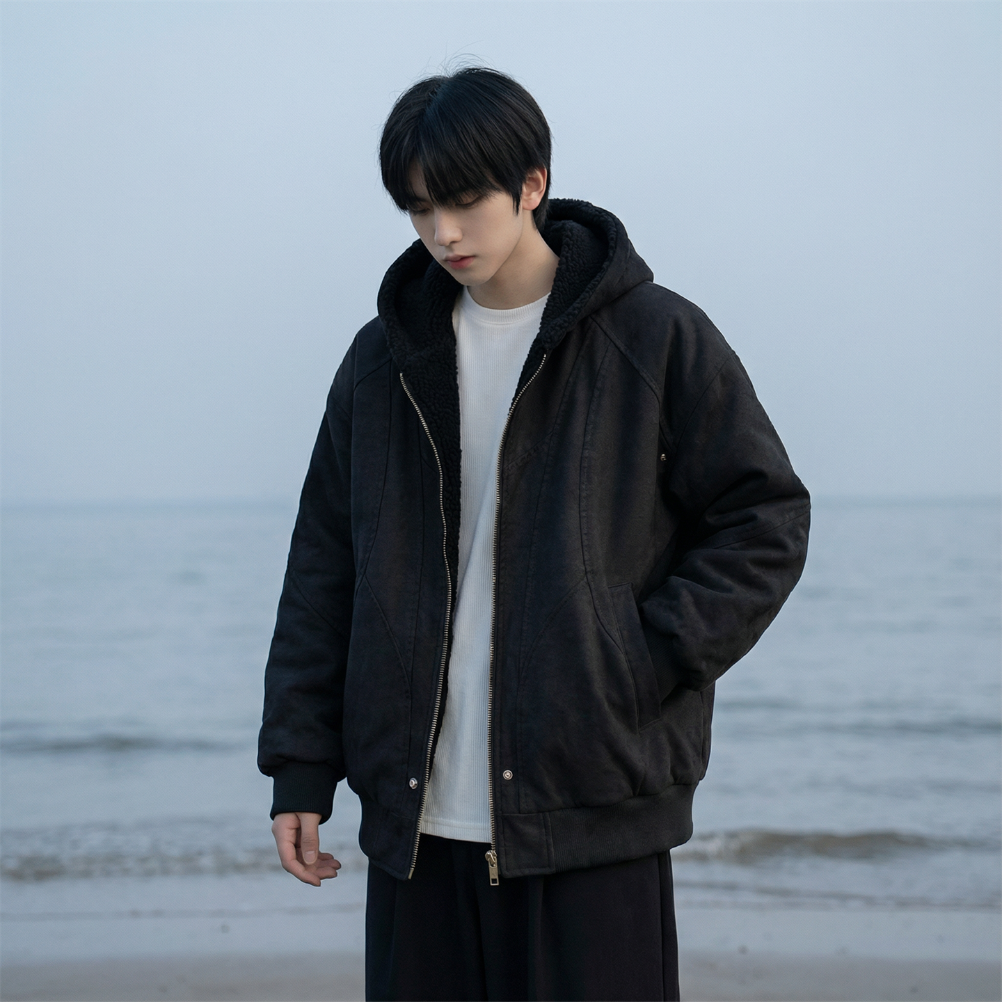 现货加绒加厚外套男潮重磅帆布水洗棉服夹克Y307-P138,男装夹克,星座1017
