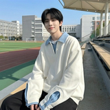 现货春季新款翻领高级感衬衫领上衣长袖卫衣男装潮WY212-P68，男装衬衫，星座1017