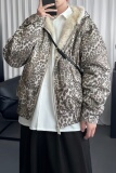 豹纹棉衣棉服新款秋冬情侣座山雕外套男M3113-P138，男装棉衣，星座1017