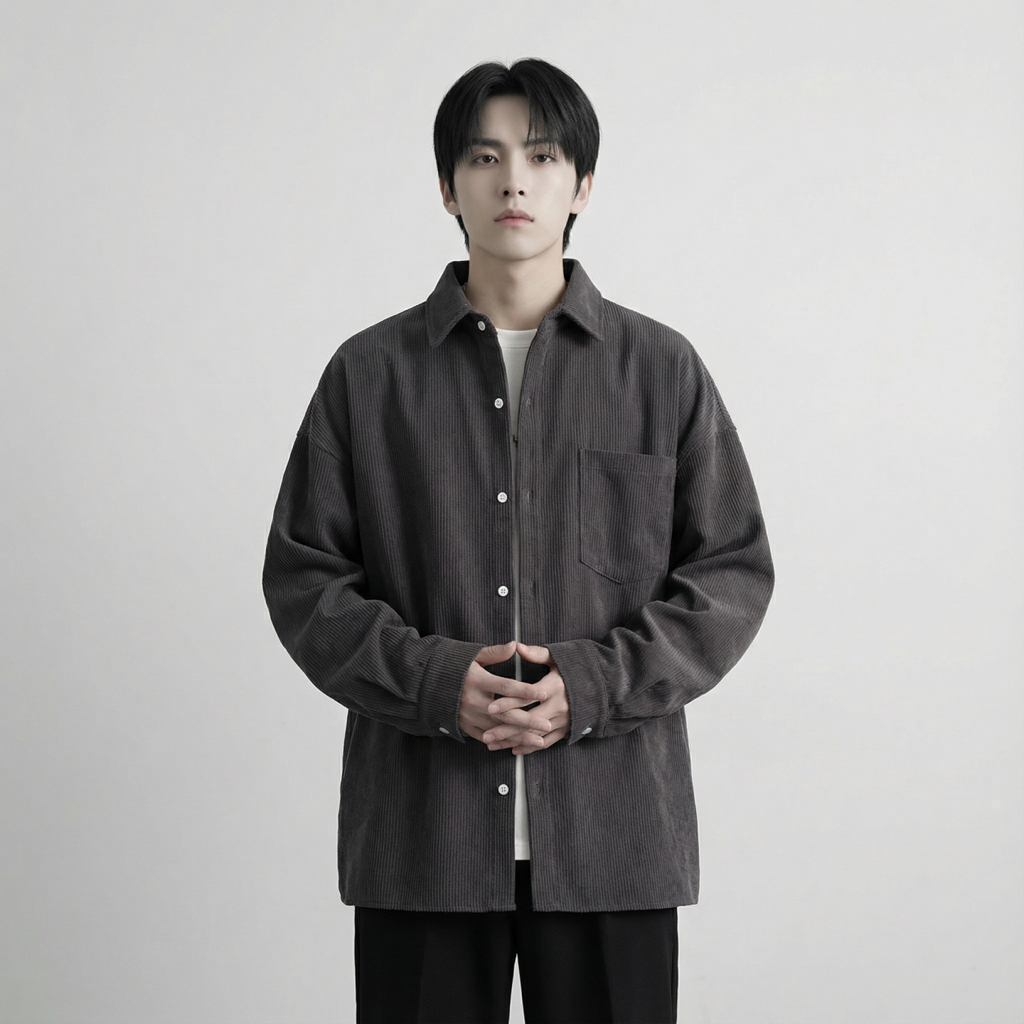现货灯芯绒高级感长袖衬衫男休闲衬衣外套C963-P48,男装衬衫,星座1017