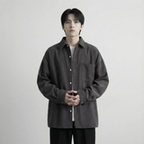 现货灯芯绒高级感长袖衬衫男休闲衬衣外套C963-P48，男装衬衫，星座1017