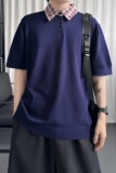 撞色拼接学院风Polo衫凉感针织正肩短袖DX5319-P58，商品下架区，星座1017