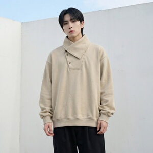 新款现货2026年新款现货堆堆领宽松长袖卫衣CR122-P68，男装卫衣，星座1017