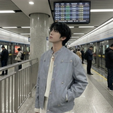 现货2026飞行夹克外套春秋薄款痞帅街头潮牌立领上衣DK568-P118，男装夹克，星座1017