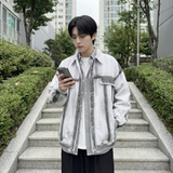 现货2026春季工装休闲夹克高级感牛仔外套JK11-P100，男装工装外套，星座1017