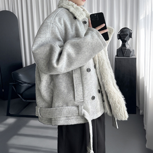 棉服男座山雕棉衣男装潮流宽松保暖夹棉外套 M3076-P148图片