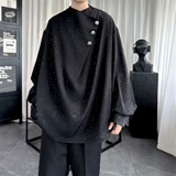 现货高级感小香风衬衫小众微闪潮流痞帅衬衣AS903-P68，男装衬衫，星座1017