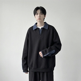 现货春季新款翻领高级感衬衫领上衣长袖卫衣男装潮WY212-P68，男装衬衫，星座1017