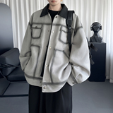 复古工装夹克外套男款秋季美式美拉德潮牌宽松外套女Q2086-P118，男装夹克，星座1017