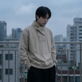 新款现货2026年新款现货堆堆领宽松长袖卫衣CR122-P68，男装卫衣，星座1017