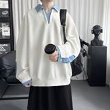 现货翻领高级感衬衫领上衣长袖卫衣男装潮WE212-P68，男装衬衫，星座1017