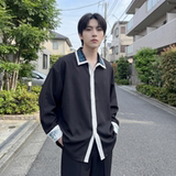 现货潮衬衫小众刺绣长袖衬衣新中式情侣外套DY877-P68，男装衬衫，星座1017