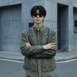 现货2026飞行夹克外套春秋薄款痞帅街头潮牌立领上衣DK568-P118，男装夹克，星座1017