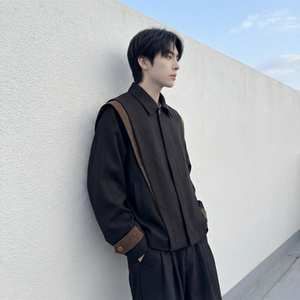 现货新款春季飞肩撞色夹克外套男设计感痞帅上衣 JK905-P108，男装夹克，星座1017