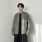 现货2026飞行夹克外套春秋薄款痞帅街头潮牌立领上衣DK568-P118，男装夹克，星座1017