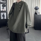 现货新中式衬衣高级感小香风衬衫小众微闪潮流痞帅衬衣A903-P68，男装衬衫，星座1017