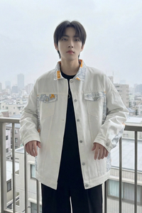 现货 2026春季痞帅拼接设计感翻领夹克高级感潮流外套  J24-P75图片