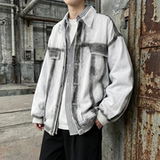 现货2026春季工装休闲夹克高级感牛仔外套JK11-P100，男装工装外套，星座1017