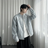 现货2026飞行夹克外套春秋薄款痞帅街头潮牌立领上衣DK568-P118，男装夹克，星座1017