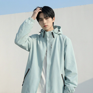 2026春款流行冲锋衣工装连帽美式高街休闲外套 AK03-P68，男装夹克，星座1017