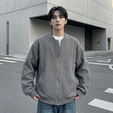 现货2026日系痞帅华夫格宽松休闲棒球立领夹克衫外套NK828-P89，男装夹克，星座1017