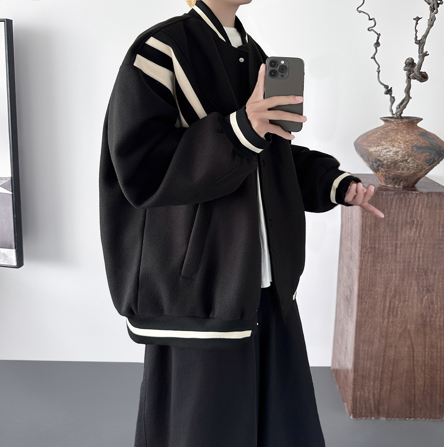 美式复古棒球服飞行夹克 R0023-P88 控118图片