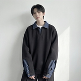 现货春季新款翻领高级感衬衫领上衣长袖卫衣男装潮WY212-P68，男装衬衫，星座1017