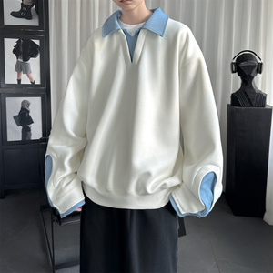 现货 春季新款翻领高级感衬衫领上衣长袖卫衣男装潮 WY212-P68，男装衬衫，星座1017