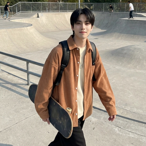 现货灯芯绒高级感长袖衬衫男休闲衬衣外套 C963-P48，男装衬衫，星座1017