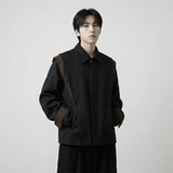 现货新款春季飞肩撞色夹克外套男设计感痞帅上衣JK905-P108，男装夹克，星座1017