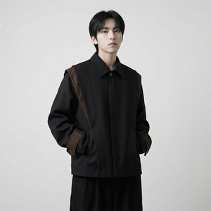 现货新款春季飞肩撞色夹克外套男设计感痞帅上衣 JK905-P108，男装夹克，星座1017