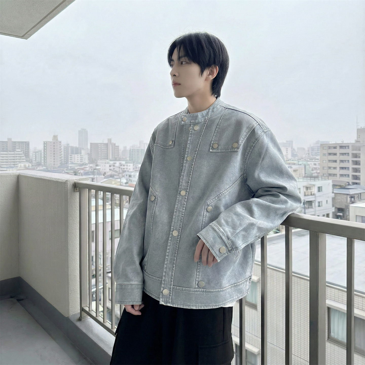 现货2026飞行夹克外套春秋薄款痞帅街头潮牌立领上衣DK568-P118,男装夹克,星座1017