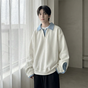 现货 春季新款翻领高级感衬衫领上衣长袖卫衣男装潮 WY212-P68，男装衬衫，星座1017