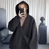 现货潮牌宽松加厚连帽假两件深V高领长袖卫衣WD908-P78，男装卫衣，星座1017