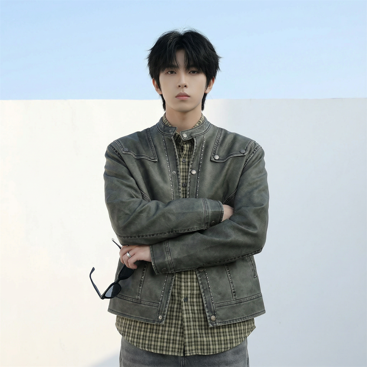 现货2026飞行夹克外套春秋薄款痞帅街头潮牌立领上衣DK568-P118，男装夹克，星座1017